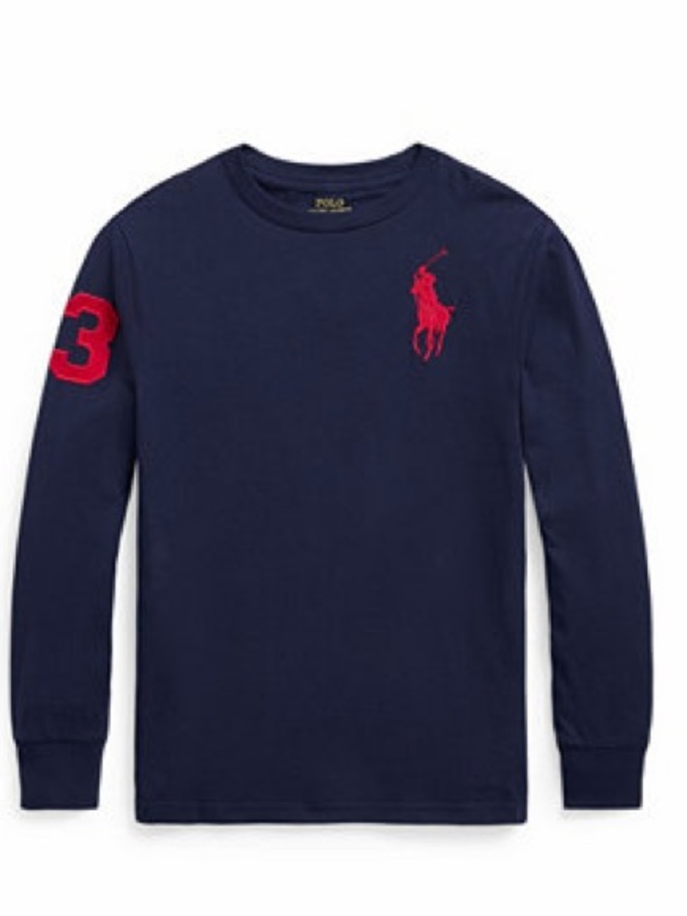Ralph Lauren Polo Big Big Pony Cotton Jersey T-shirt long sleeve large 14/16